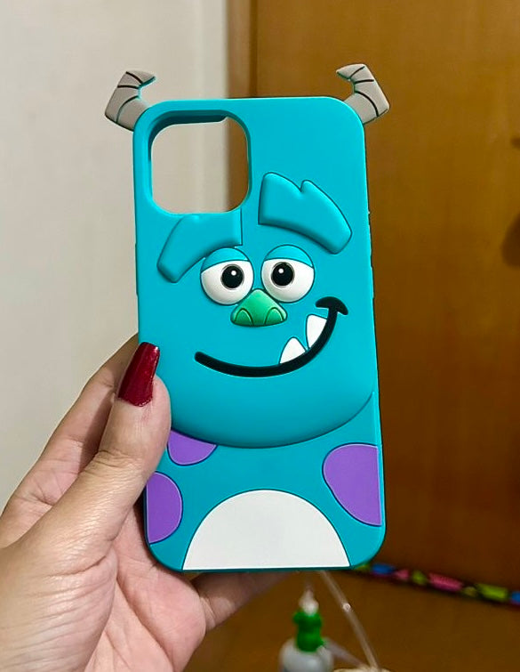 3D Samsung Blue Sully  Monster Edition Rubber Silicone Case