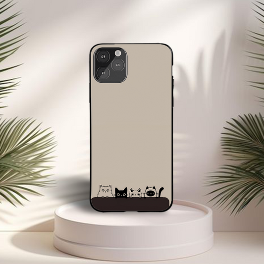 Me & Cat Name Custom Glossy Metal Bumper Case