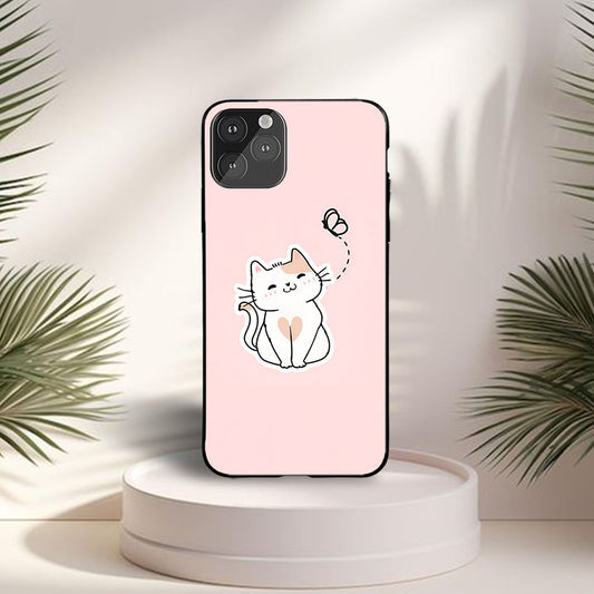 I  Am Cute Kitty Custom Glossy Metal Bumper Case