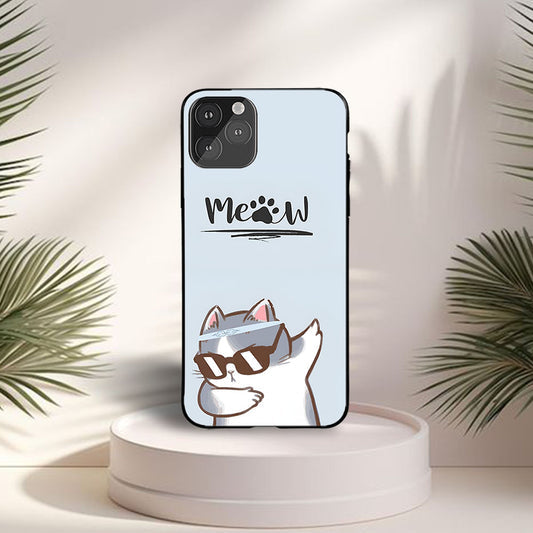 Cool Cat Custom Glossy Metal Bumper Case