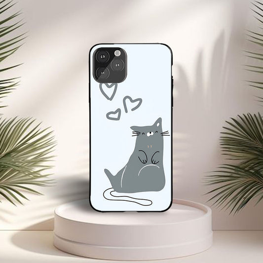 Chubby Kitty Custom Glossy Metal Bumper Case
