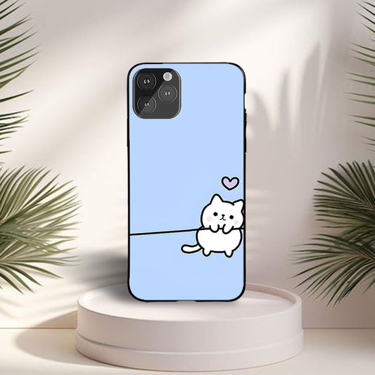 Tiny Love Cat Custom Glossy Metal Bumper Case