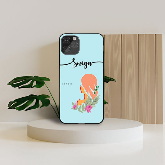 Virgo Zodiac Custom Glossy Metal Bumper Case
