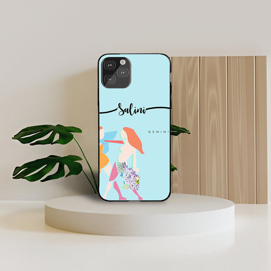 Gemini Zodiac Custom Glossy Metal Bumper Case