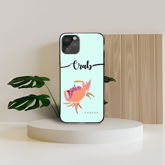 Cancer Zodiac Custom Glossy Metal Bumper Case