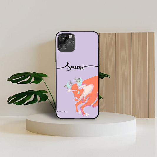 Taurus Zodiac Custom Glossy Metal Bumper Case