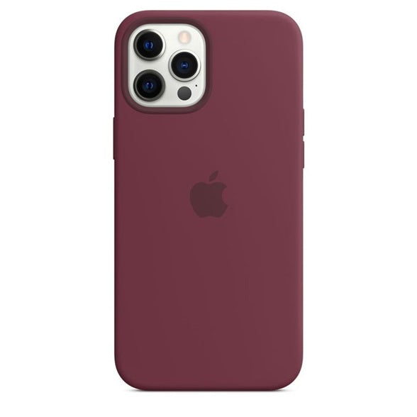 iPhone Liquid Silicone Logo Case (Wine Red)