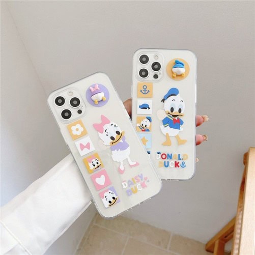 4D Charm Donald And Daisy Custom Slim Soft Cases