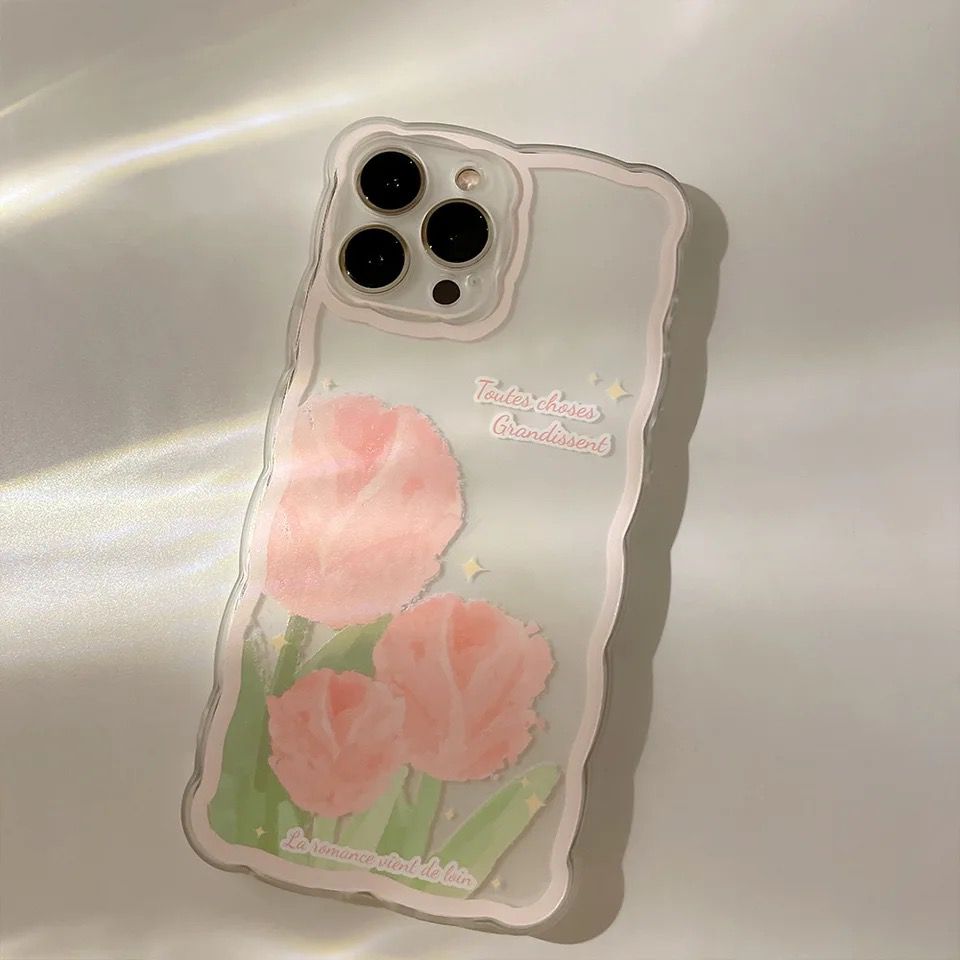 Tulip Wavy Colorful Border Case