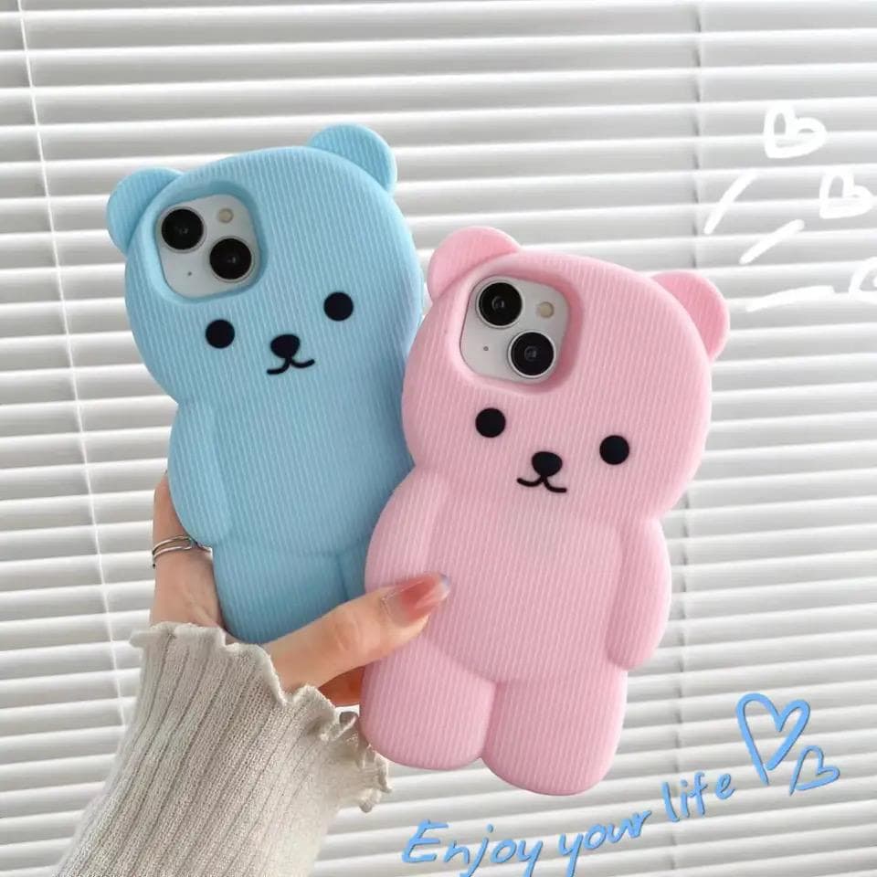Cute 3D iPhone Candy Bear Silicone Rubber Case – ATCASA Cute 3D iPhone Candy Bear Silicone Rubber Case – ATCASA