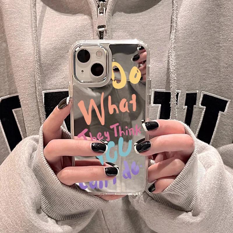 iPhone Mirror Positive Motivational Quote Case