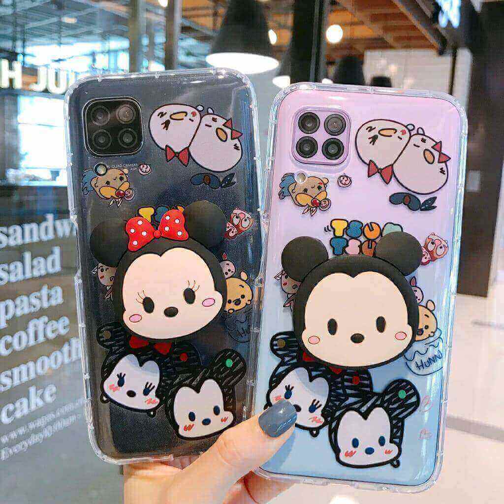 Mickey / Minnie With 3D Custom Slim Soft Cases