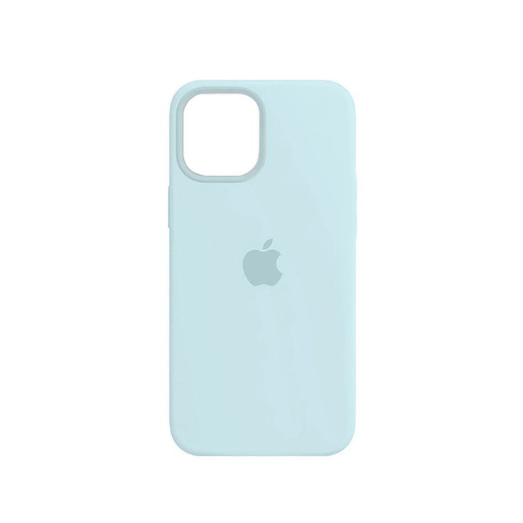 iPhone Liquid Silicone Logo Case (Sky Blue)