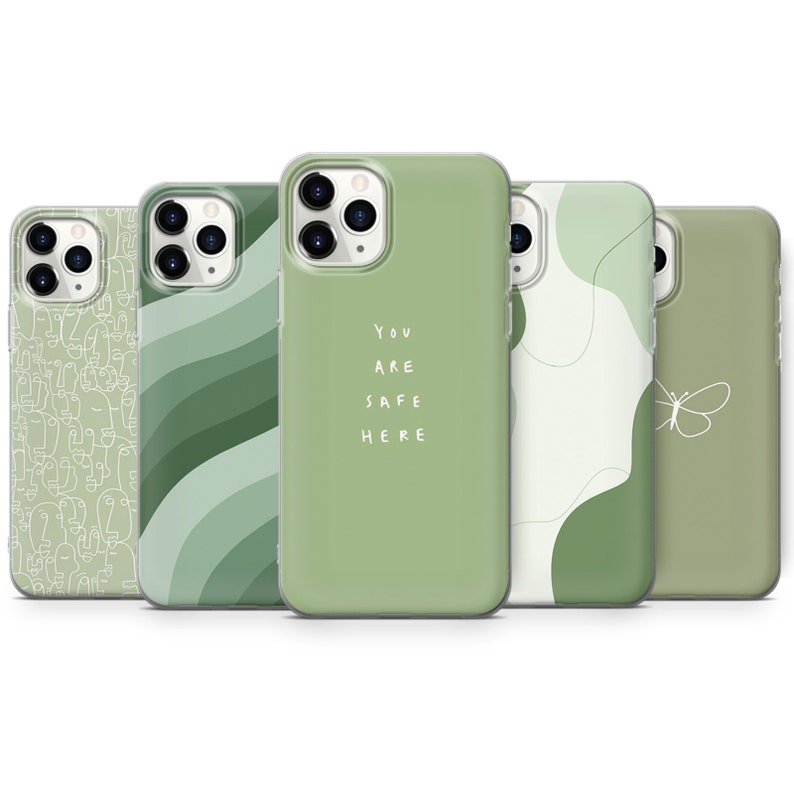 Green Aesthetic Custom Slim Soft Cases