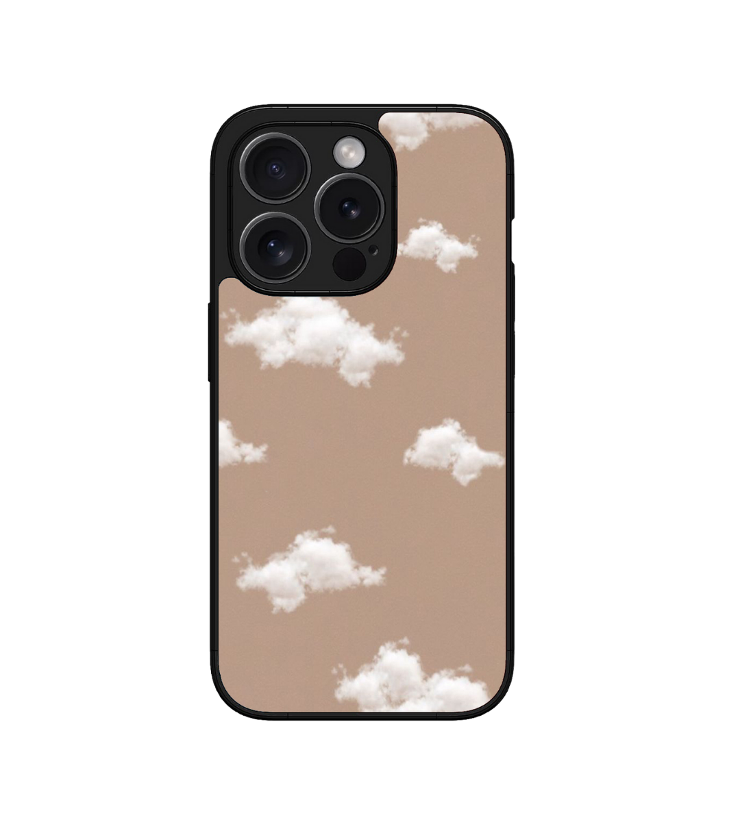 White Cloud Custom Glossy Metal Bumper Case