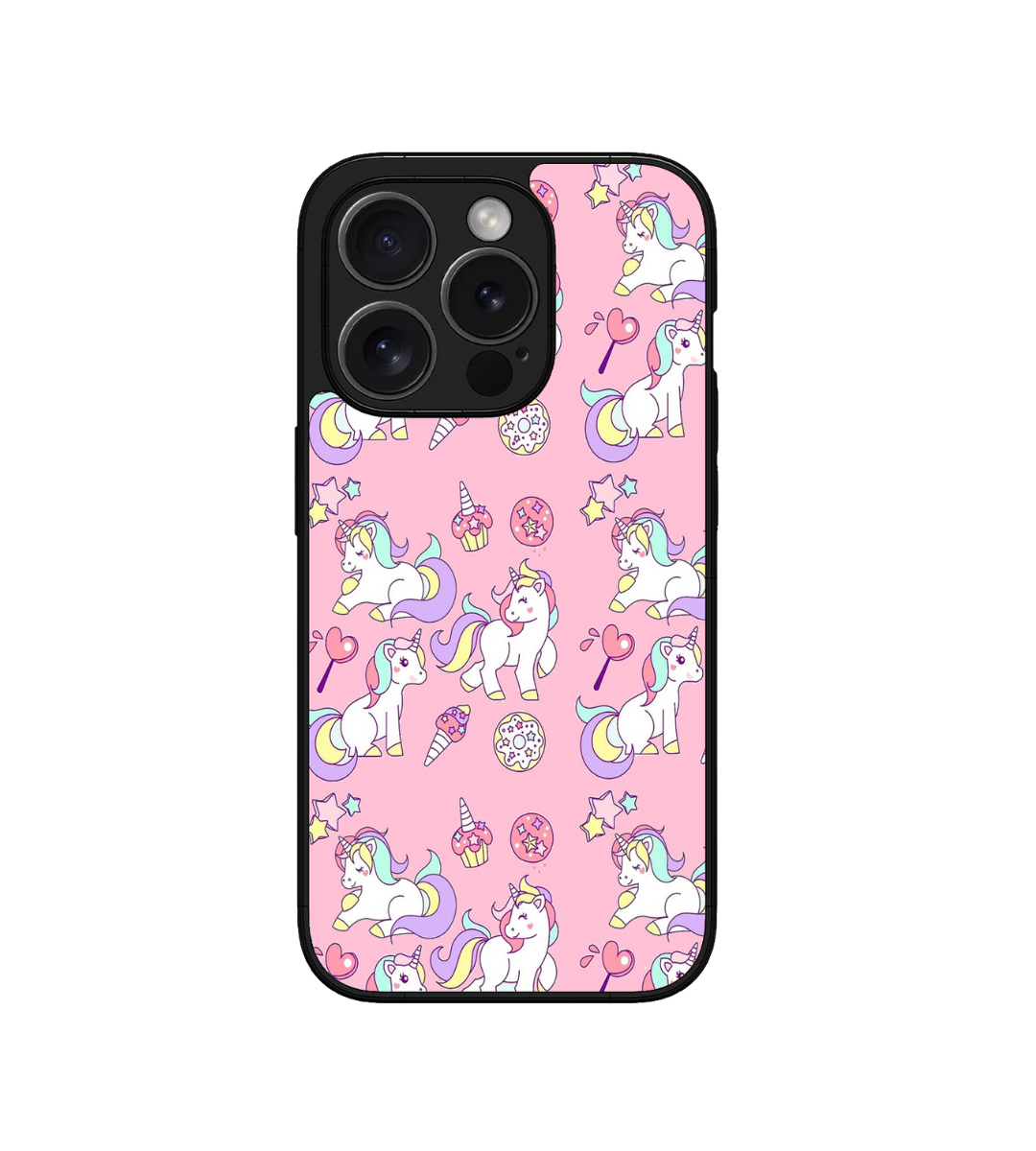 Baby Unicorn Star Custom Glossy Metal Bumper Case