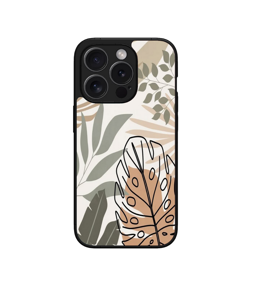 Monstera Leaf Custom Glossy Metal Bumper Case