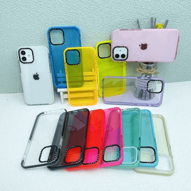 Luxury iPhone Fluorescent Impact Soft Phone Case Cover