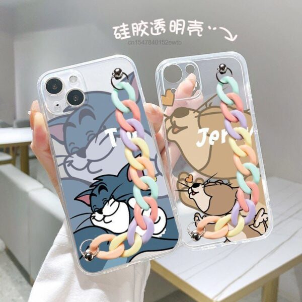 Cute Cartoon Tom & Jerry Bracelet Custom Slim Soft Cases