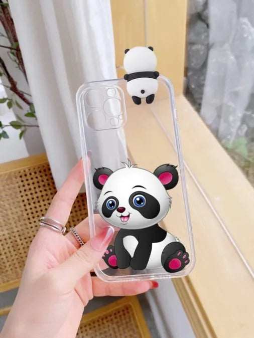 Panda 3D Toy Custom Slim Soft Cases