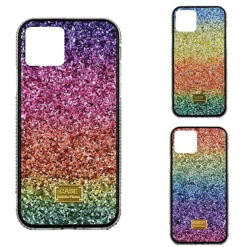 Rainbow Glitter Diamond Case