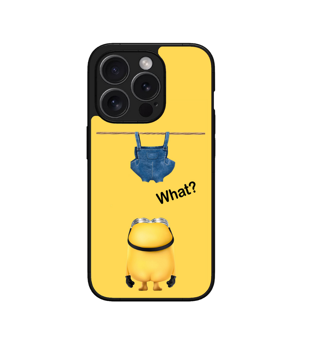 Minion What Custom Glossy Metal Bumper Case