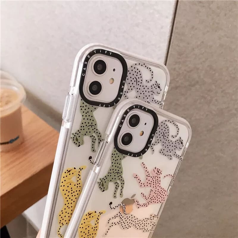 Rainbow Cheetah Impact Soft Case For iPhone 11 12proMax