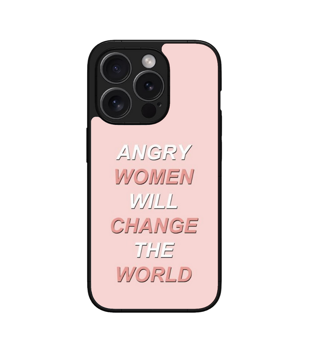Angry Women Will Change The World Custom Glossy Metal Bumper Case