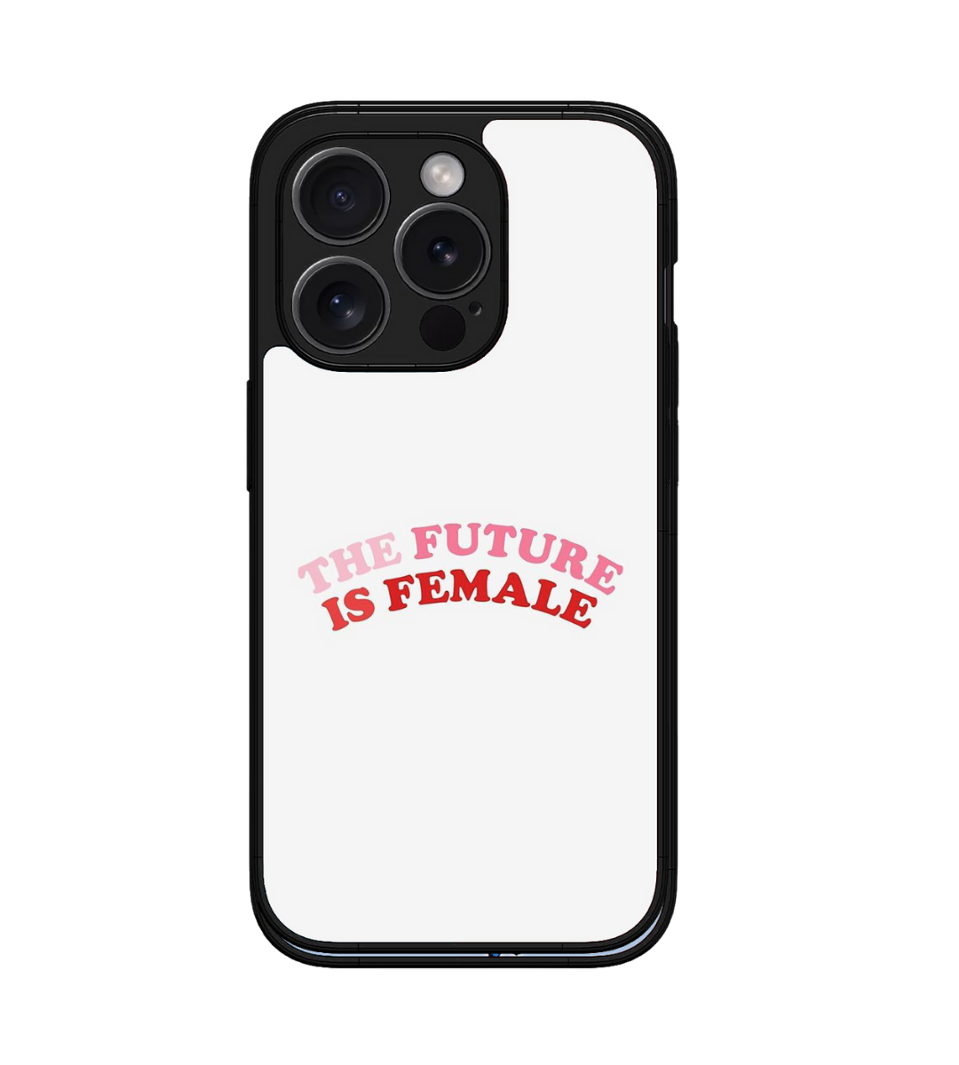 The Future Is Female Custom Glossy Metal Bumper Case