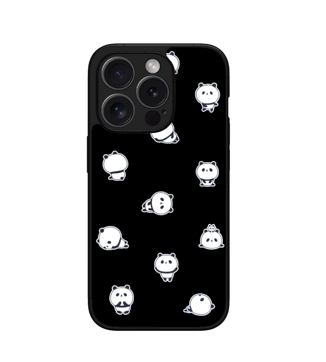 Cute Panda Custom Glossy Metal Bumper Case