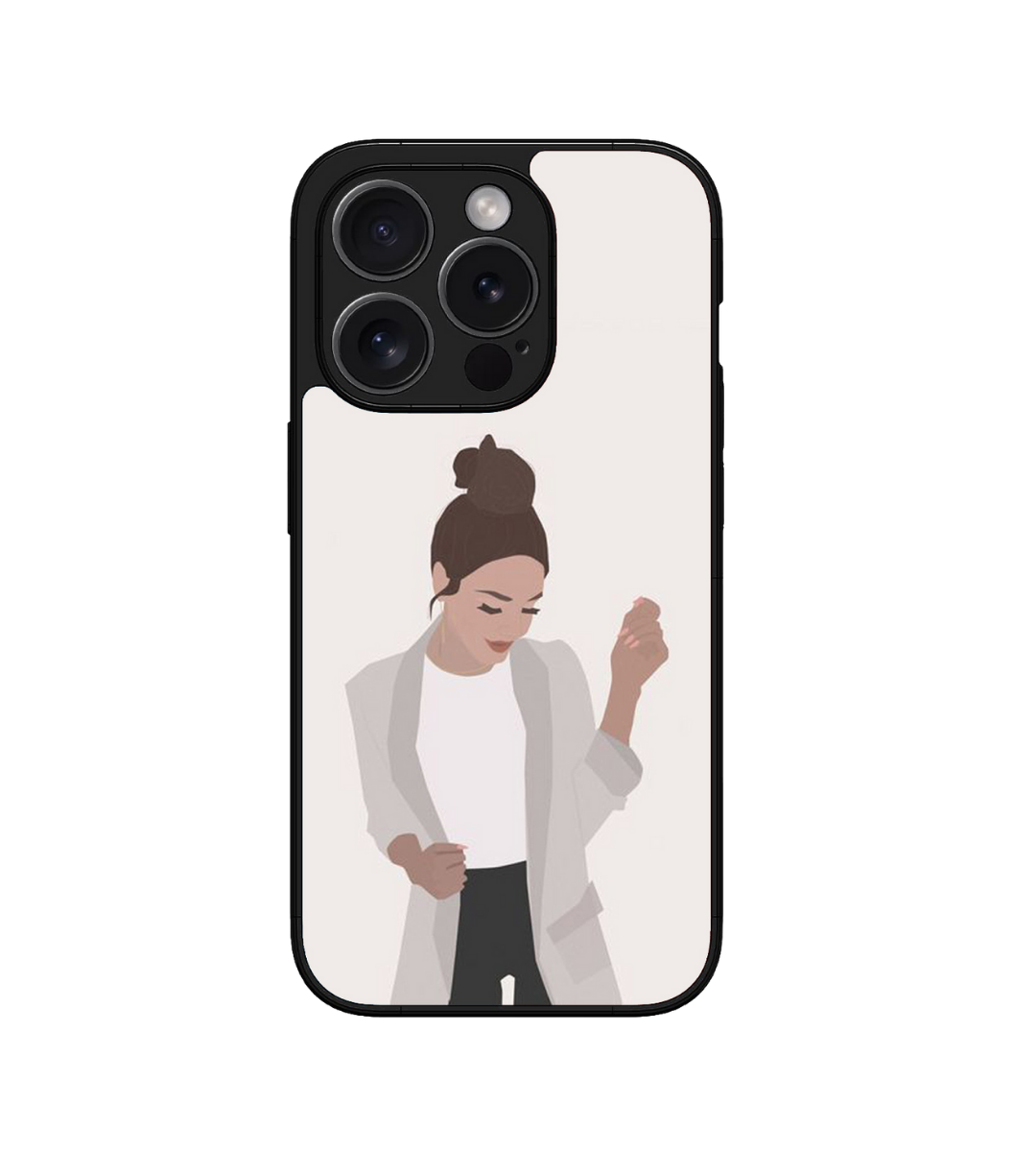 Stylish Girl Custom Glossy Metal Bumper Case