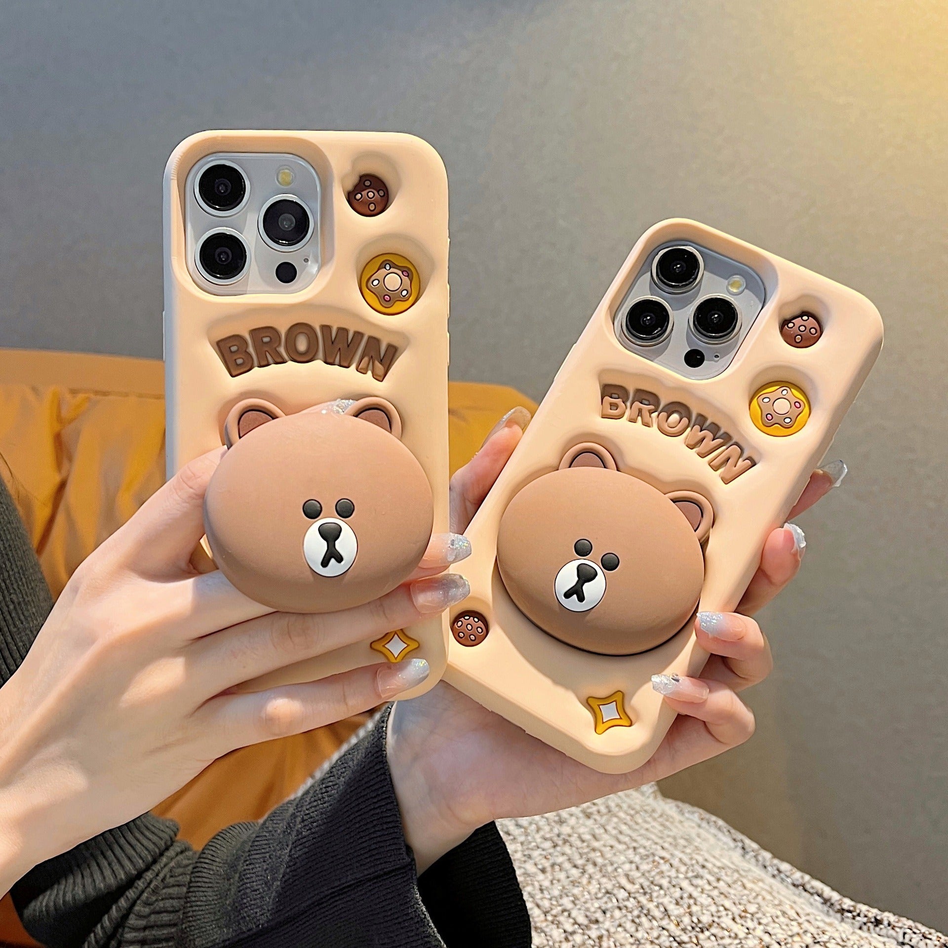 3D Samsung Teddy Bear Pre-Order Phone Holder Stand Rubber Silicone Case