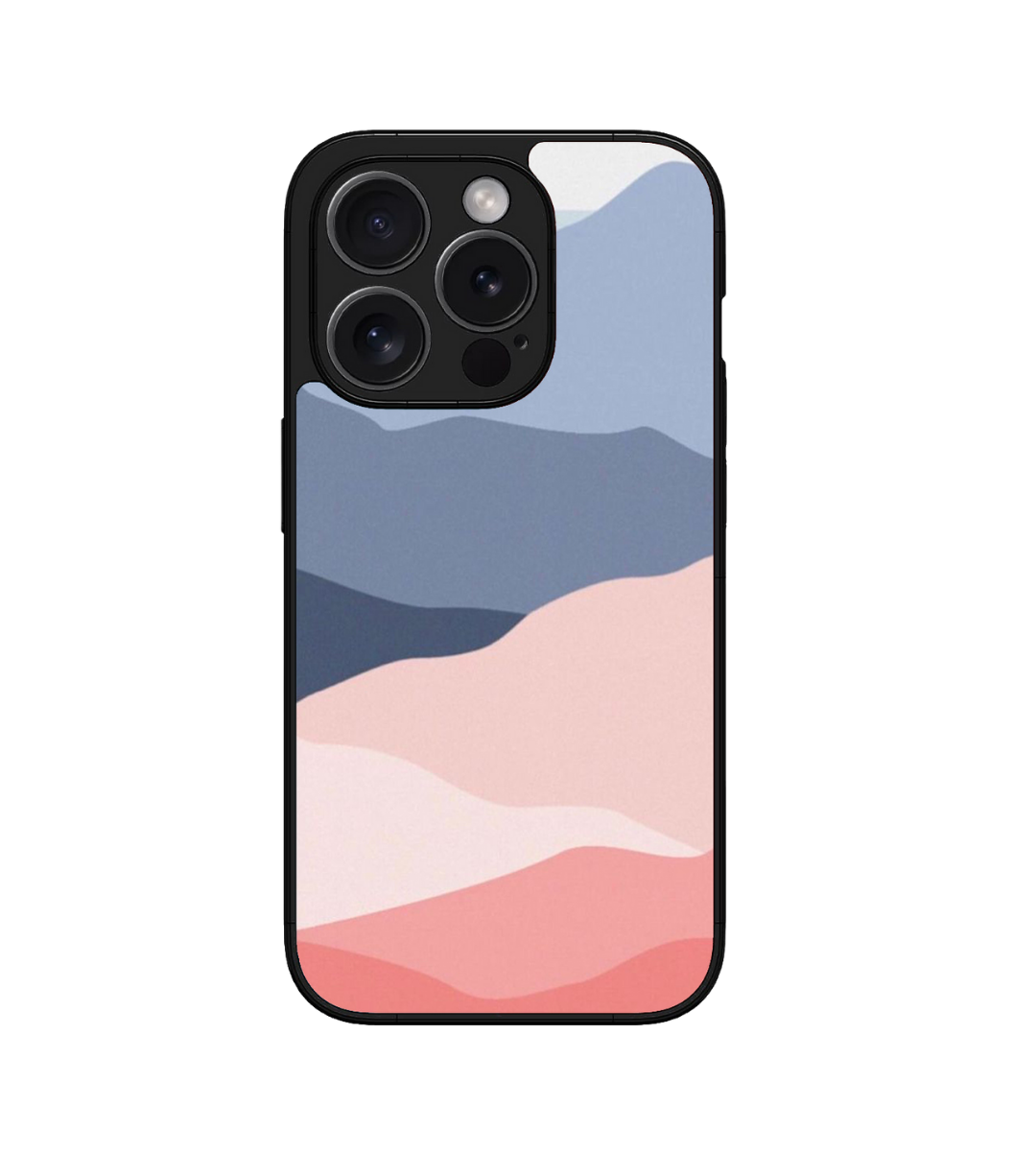 Colorful Landscape Custom Glossy Metal Bumper Case