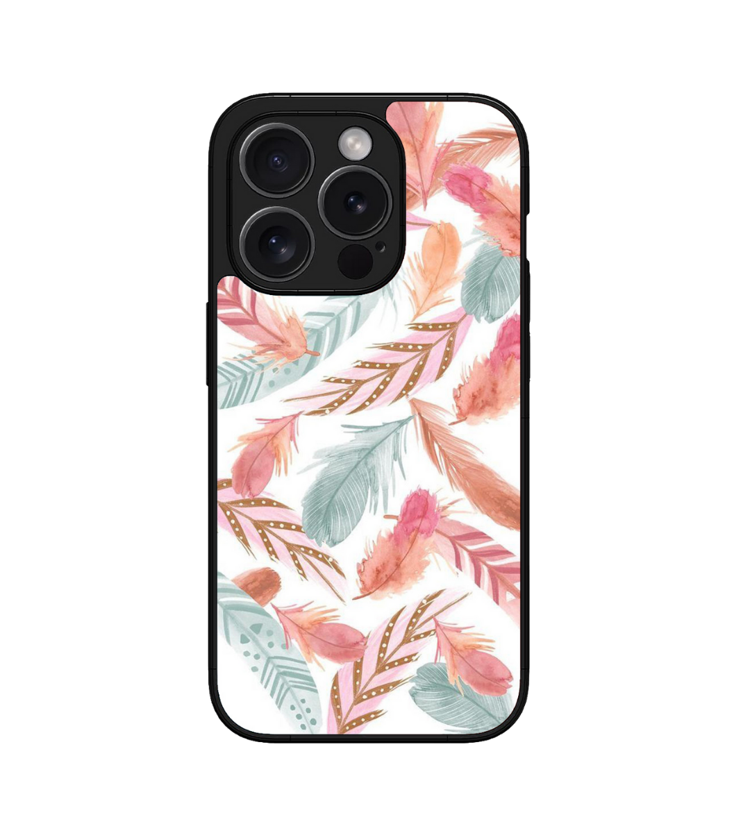 Aesthetic Leaves Custom Glossy Metal Bumper Case