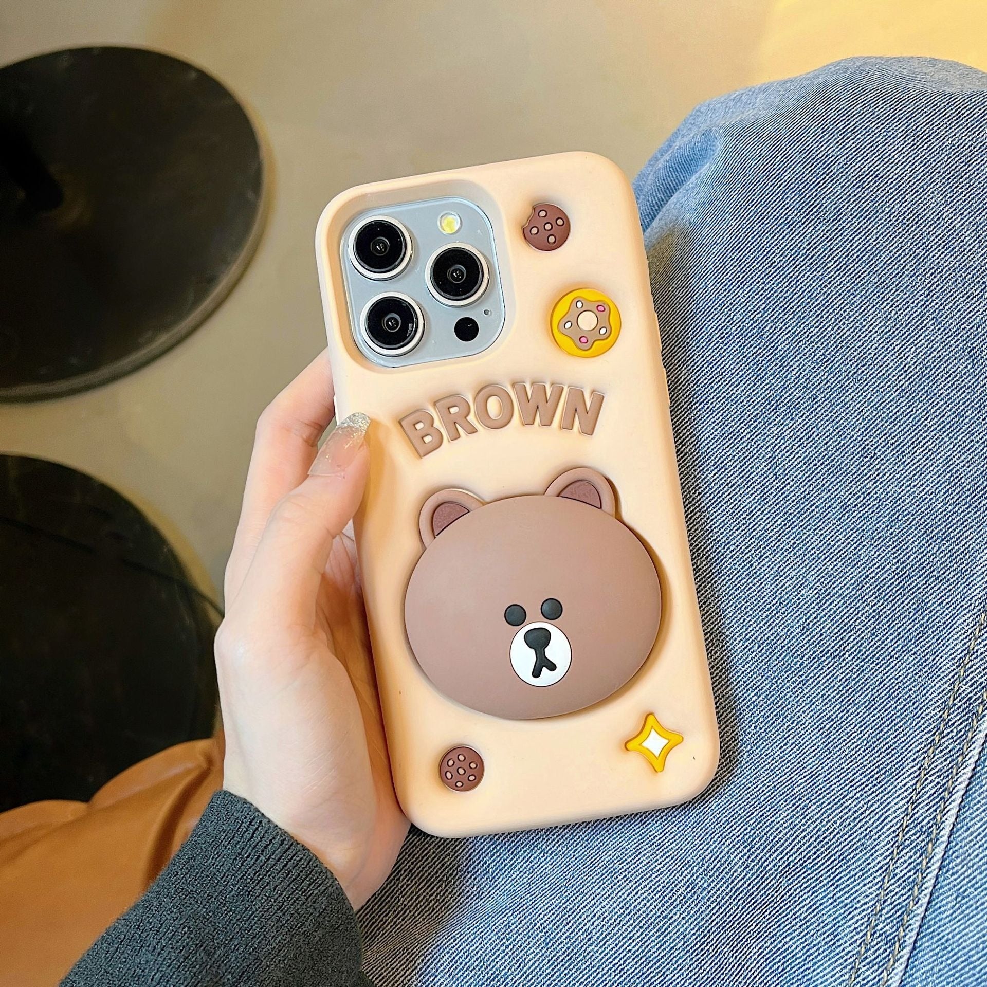 3D Samsung Teddy Bear Pre-Order Phone Holder Stand Rubber Silicone Case
