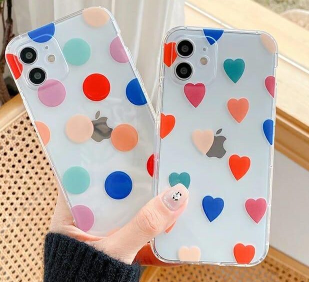 Colorful Dots & Heart Custom Slim Soft Cases