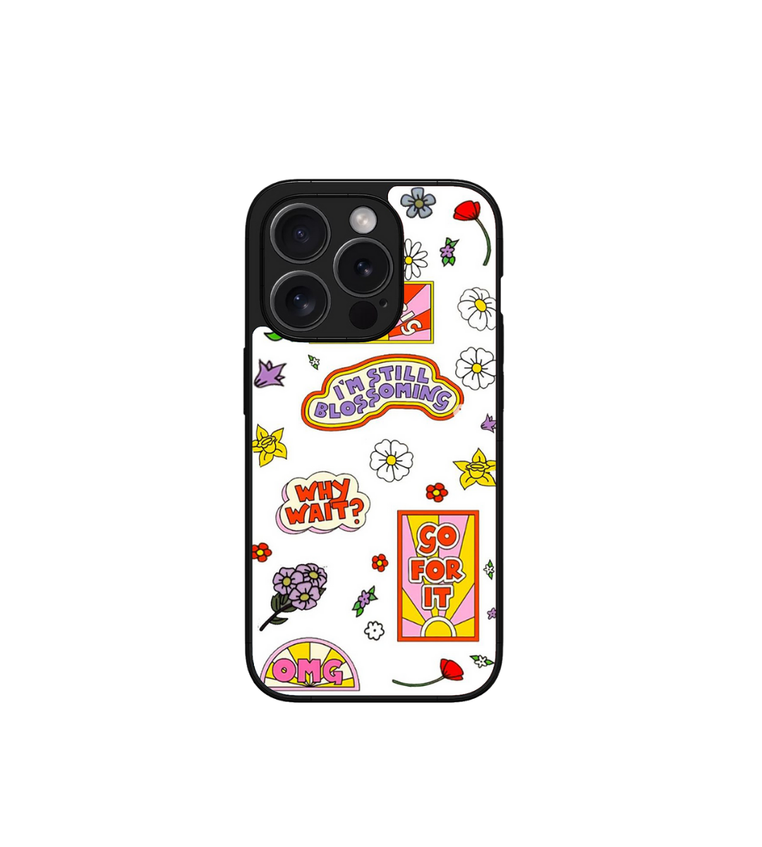 I M Still Blossoming Custom Glossy Metal Bumper Case
