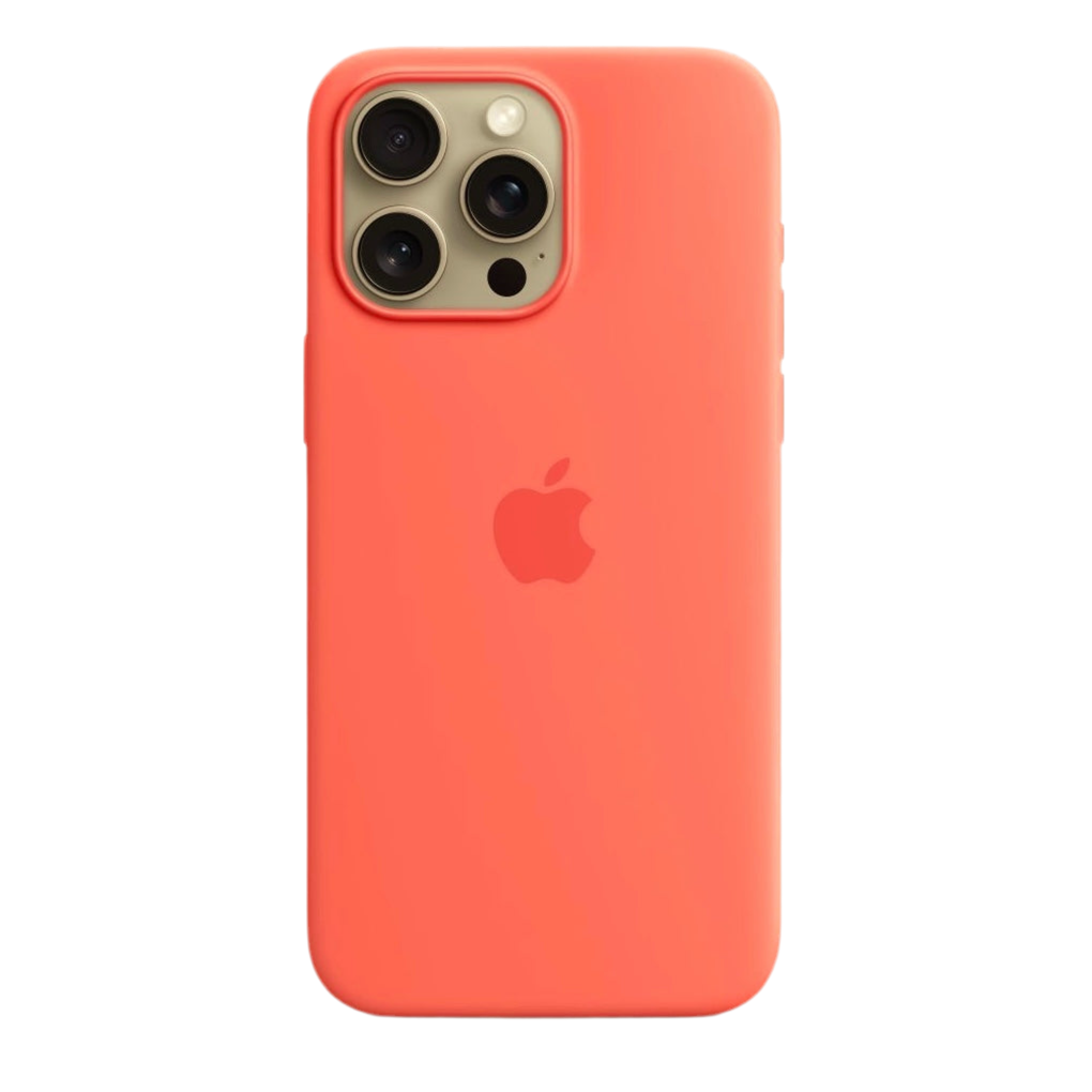 iPhone Liquid Silicone Logo Case (Tangerine Orange)