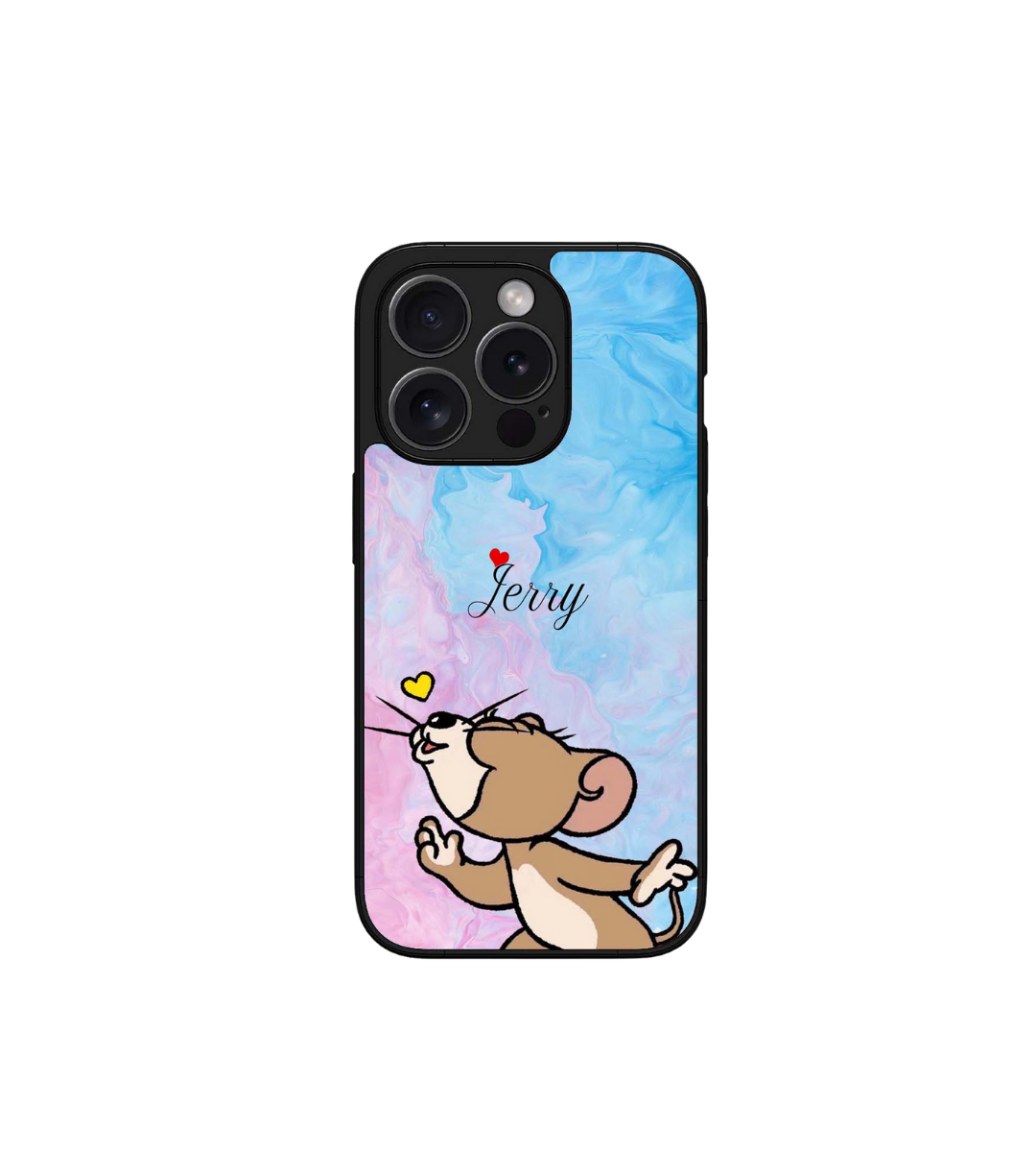 Tom & Jerry Love Edition Custom Glossy Metal Bumper Case