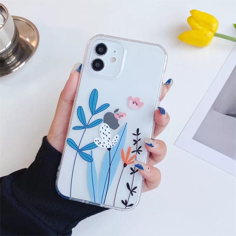 Floral Leaf Grass Custom Slim Soft Cases