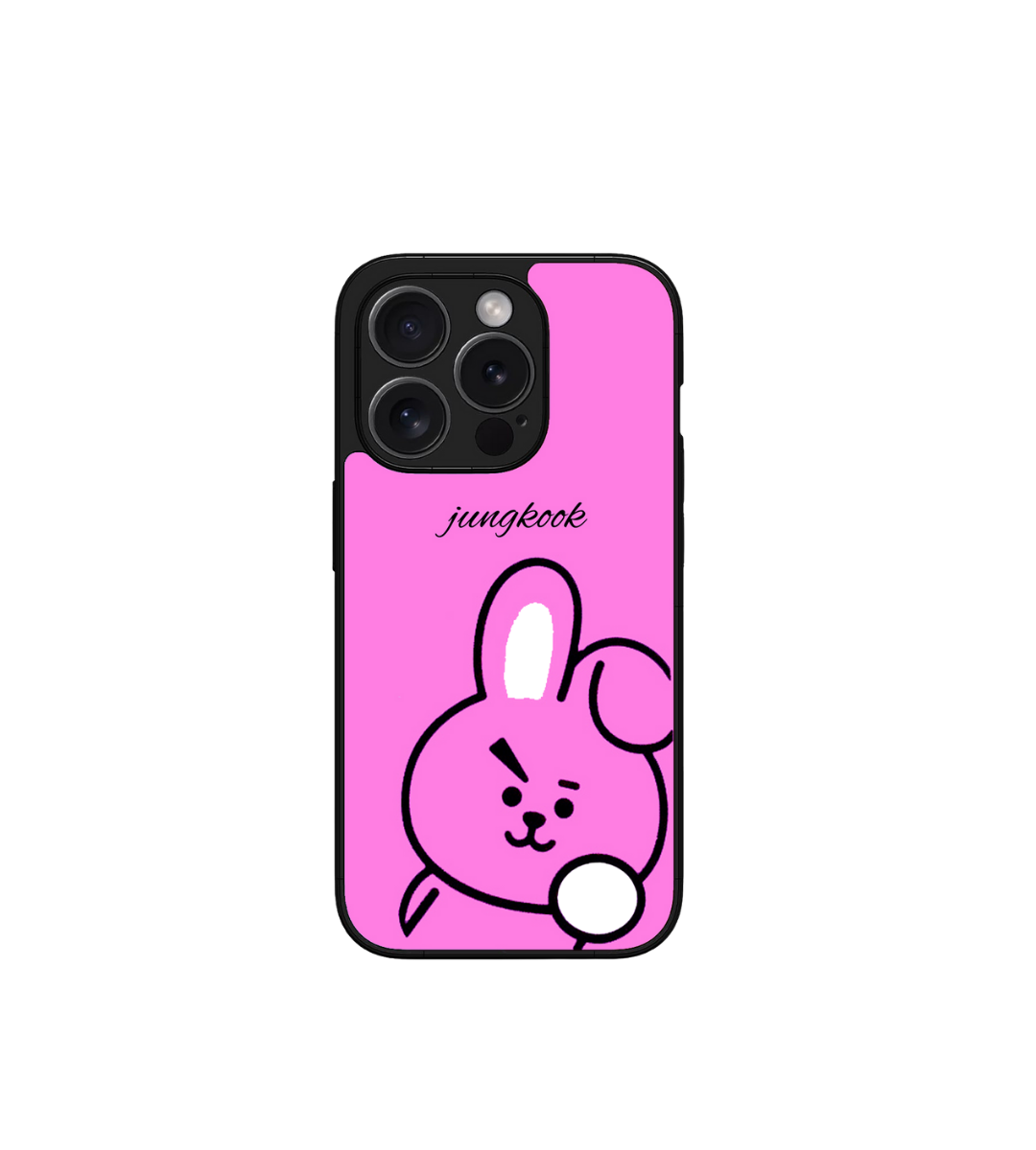 Cooky Jungkook BTS Bunny Custom Glossy Metal Bumper
