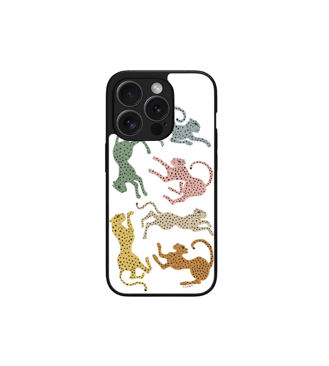 Colorful Leopard  Custom Glossy Metal Bumper Case
