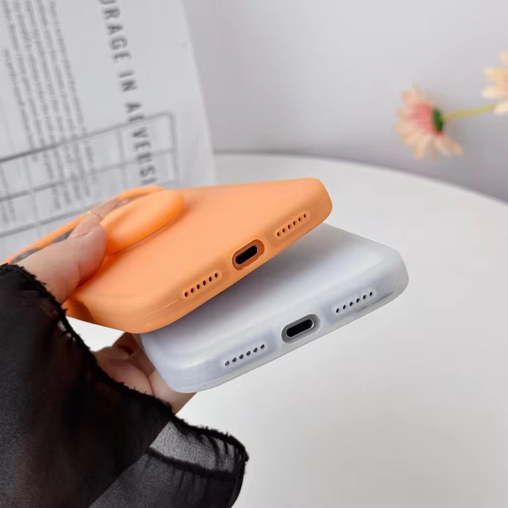 Ultra Thin Translucent Silicone iPhone Phone Holder Pre-Order Soft Case