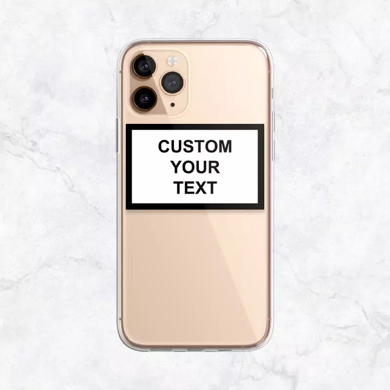 Aesthetic Word Transparent Custom Slim Soft Cases