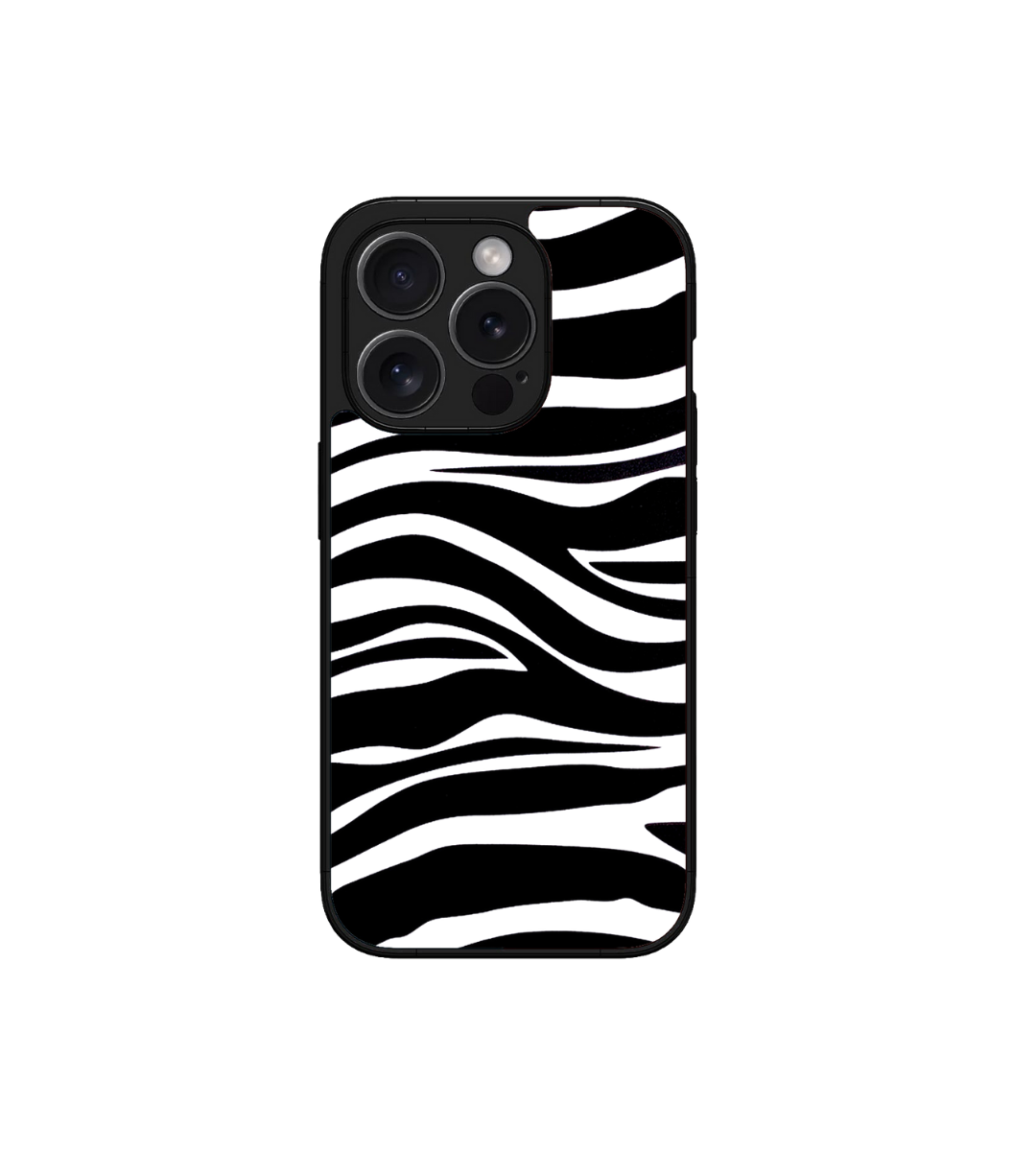 Zebra Print Custom Glossy Metal Bumper Case