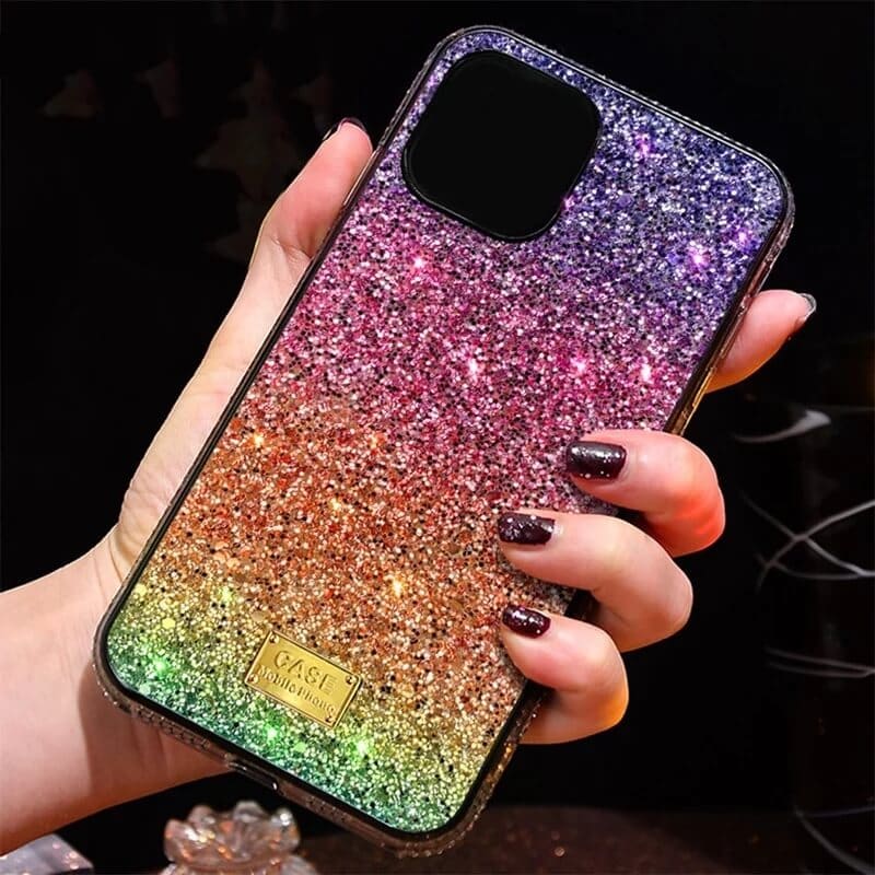 Rainbow Glitter Diamond Case