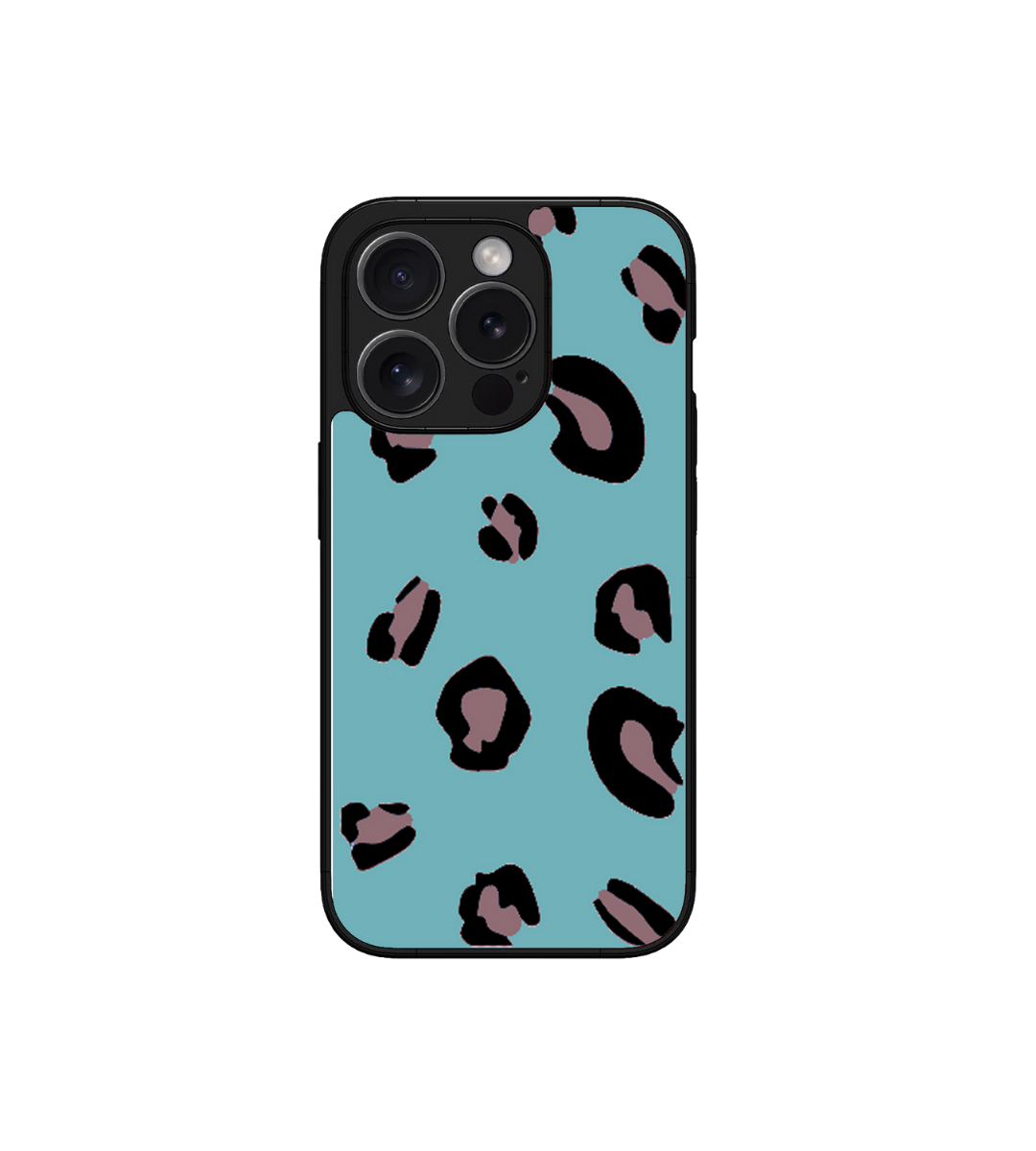 Blue Pink Back Custom Glossy Metal Bumper Case