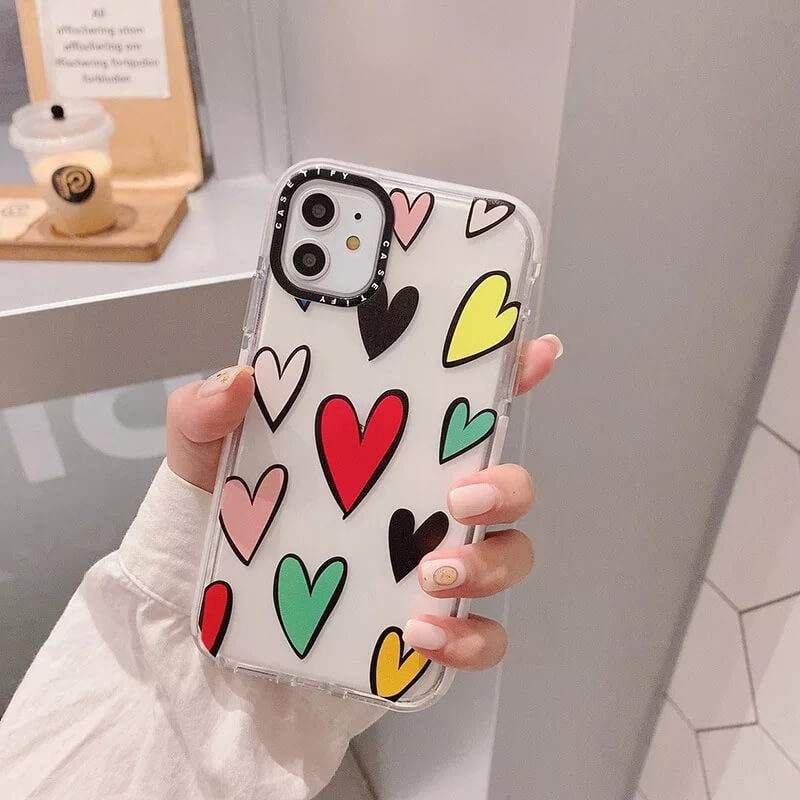 Heart Impact Soft Case For iPhone 11 12 12Pro 12ProMax X XS