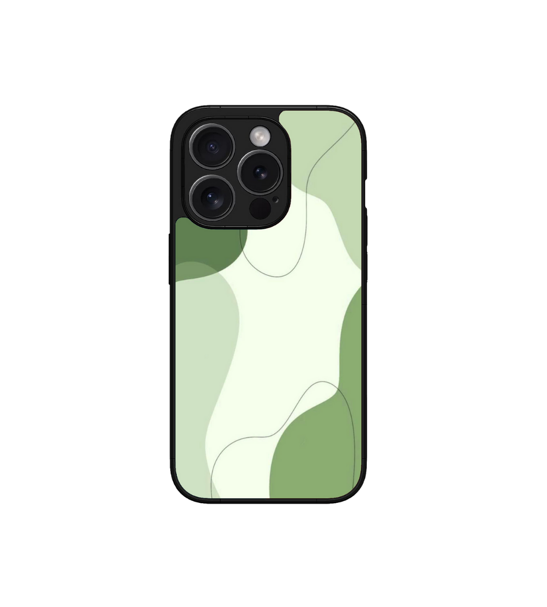 Green Aesthetic  Custom Glossy Metal Bumper Case