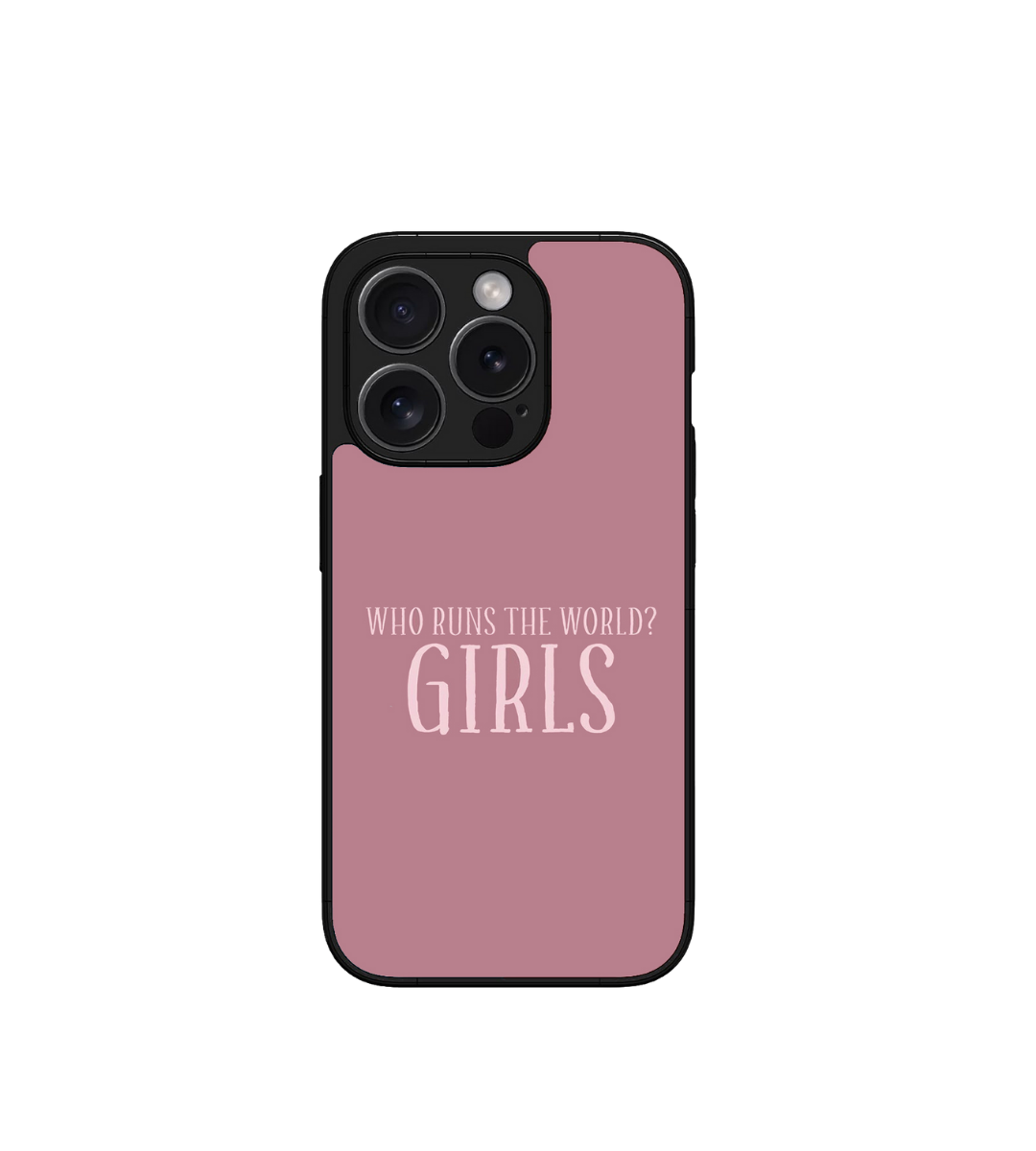 Who Runs The World Custom Glossy Metal Bumper Case
